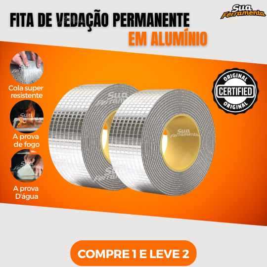 Super Fita De Vedação Permanente em Alumínio Original