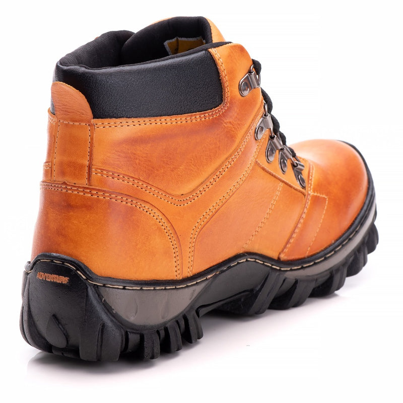 Bota Adventure Hard Masculina Em Couro