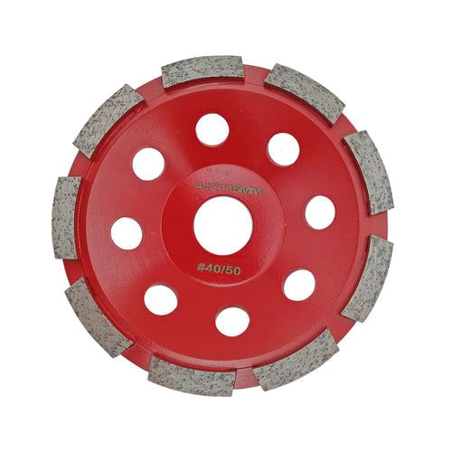 Disco de desbaste de diamante segmentado de linha única para mandril de concreto 7/8 de 4" a 5 " P6