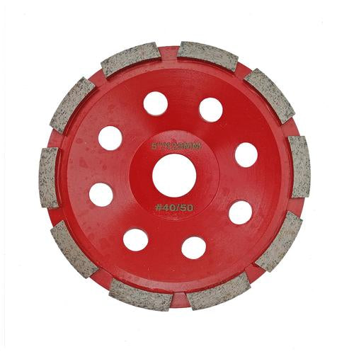 Disco de desbaste de diamante segmentado de linha única para mandril de concreto 7/8 de 4" a 5 " P6