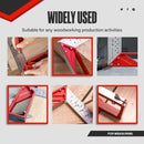 Régua quadrada precisa de 90 graus para marcações de ângulo de madeira