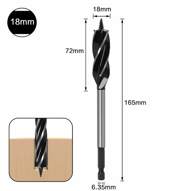 Conjunto de brocas de torção - 6 peças