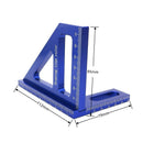 Transferidor Quadrado de Alumínio Alta Precisão Triangulo