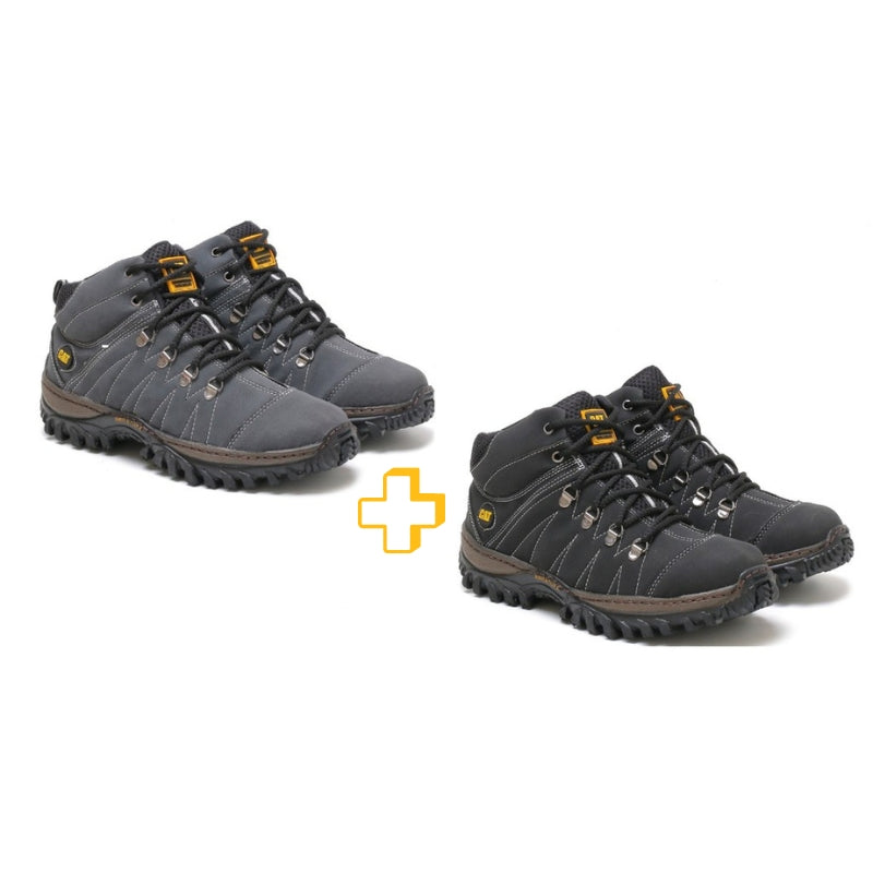 Kit 2 Botas CAT Adventure 085 Em Couro  - Promoção de lançamento