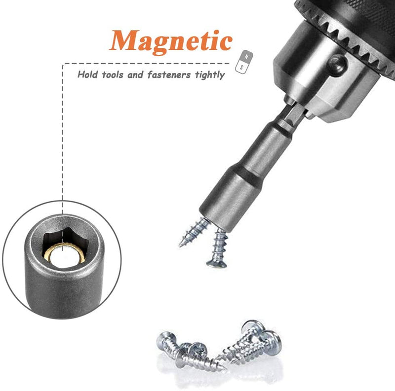 Kit de soquete de impacto com porca magnética